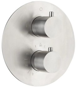 Saniclear Cube Pro inbouw regendouche rond met inbouw douchekop 30x30cm en staafhanddouche RVS