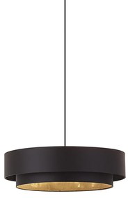 Moderne hanglamp zwart 50cm 3-lichts - Drum Duo
