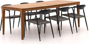 Diningset Manifesto | 6 personen teakhout | Tuinset stapelbaar | 7-delig | Kees Smit Tuinmeubelen