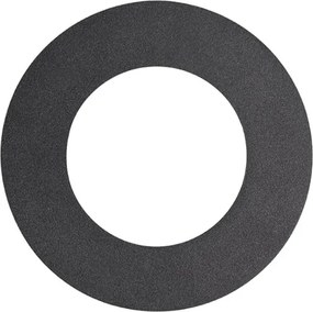 Ronde inbouwspot zwart kantelbaar met opvulring - Edu