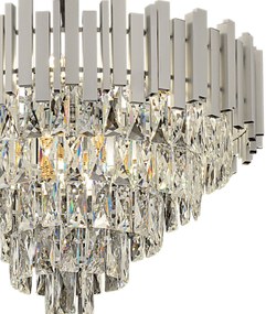Hanglamp met kristallen G051-CP 50CM Chrome
