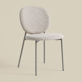 Moderne Stoelen Stapelbaar Beige