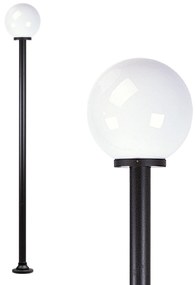 Globe 200r Tuinlamp opaal Ø30cm Tuinverlichting Zwart E27