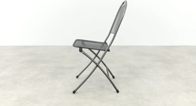 Inklapbare balkonset 3-delig strekmetaal - Antraciet