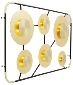 Kare Design Disc Grote Design Wandlamp Met Goud