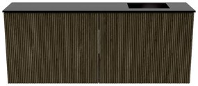 Mondiaz Joya 100cm toiletmeubel shadow met wastafel faye rechts zonder kraangat urban