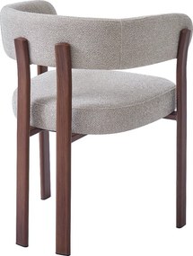 Eetkamerstoel Met Ronde Rugleuning Walnoot