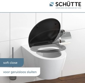 Schutte Nash toiletzitting duroplast D-vorm met softclose en quick release wit glans