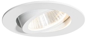 Inbouwspot wit 6,8cm incl. LED 545 lm dimbaar IP23 - Gaius