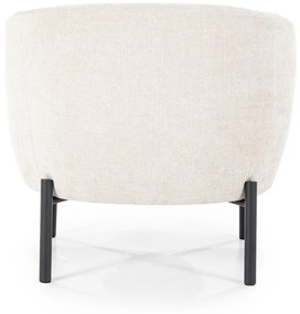 By-Boo Oasis Beige Fauteuil Met Ronde Rugleuning