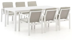 Diningset Bellagio  | 6 personen | Tuinset aluminium | 7-delig | Kees Smit Tuinmeubelen