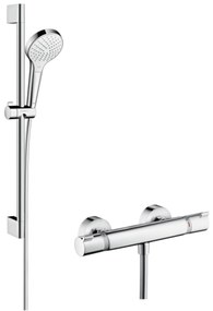 Hansgrohe Croma Select S Vario / Ecostat Comfort douchecombinatie 65cm Wit-Chroom