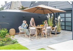 Garden Impressions Alora tuinset 7-delig - Tamako tuintafel ovaal 220x115 cm