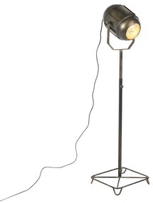 Industriële vloerlamp brons 140 cm - Broca Retro E27 Binnenverlichting Lamp