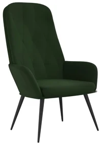 vidaXL Relaxstoel fluweel donkergoen
