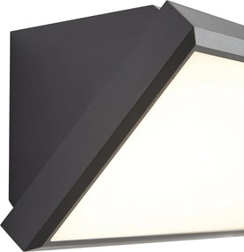 Moderne buiten wandlamp donkergrijs incl. LED IP65 - Marek