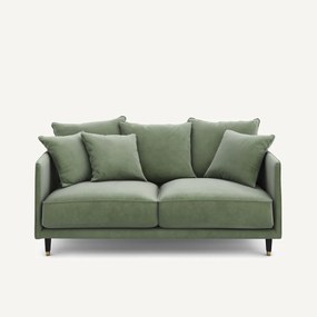 3-zits compacte fluwelen zetel, Lazare