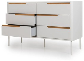 Tenzo Switch Modern Dressoir Met Lades Wit - 130x45x83cm.