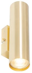 Moderne wandlamp messing 2-lichts - Jeana