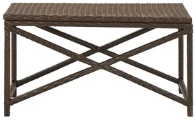 vidaXL Tuinbank 80 cm poly rattan bruin
