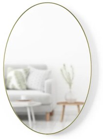 Umbra Hubba spiegel 92x62x2cm ovaal Glazen spiegel Goud 1018528-104