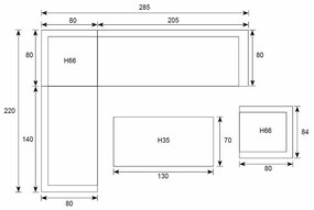 Garden Impressions Gabon hoek loungeset 4-delig - taupe