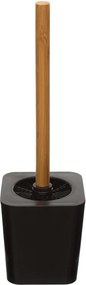 5Five Natureo Toiletborstel met houder - Bamboe/Zwart - 45 cm