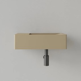 Sanigoods Luko fontein 40x22cm links zonder kraangat cappuccino