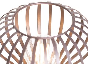 Moderne tafellamp bruin - Saffira Modern E27 rond Binnenverlichting Lamp