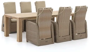 Intenso Umbria/ROUGH-X 240cm dining tuinset 7-delig verstelbaar