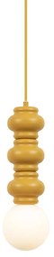 Retro hanglamp okergeel met mat glas - Fedde Retro G9 Binnenverlichting Lamp