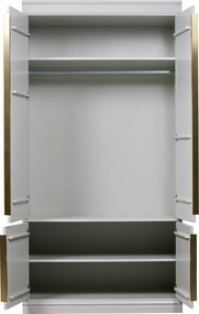 BePureHome Organize Kledingkast Met Lambrisering - 110x62x215cm.