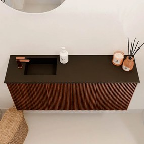 Mondiaz Joya 90cm toiletmeubel ruby met wastafel faye links 1 kraangat urban