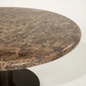 Lage Salontafel Rond Marmer - 75 X 75cm.