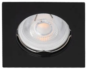 Sapho Navi vierkante inbouwspot 10W zwart mat