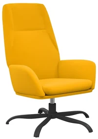 vidaXL Relaxstoel fluweel mosterdgeel