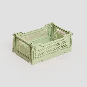 Doli Opvouwbare En Stapelbare Kunststof Doos Celadon & 26 Cm - Sklum