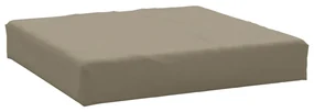 vidaXL Vloerpalletkussen 60x60x6 cm stof taupe