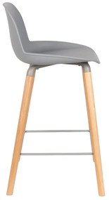 Zuiver Albert Kuip Design Barkruk Lichtgrijs