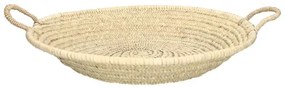 Schaal, palmblad, 2 handvatten, Ø 50 cm x 10 cm