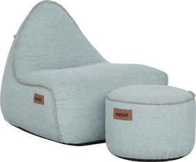 Cobana Lounge Stoel & Pouf Outdoor - Kirra Light Blauw