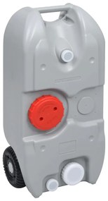 vidaXL Watertank op wielen 40 L grijs