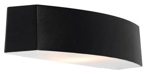 Moderne buiten wandlamp zwart IP44 - Bojan Modern E27 IP44 Buitenverlichting