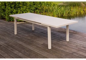 Exotan Mobile - Uitschuifbare Tafel - Aluminium - Zand - 240x100/180x100cm - Exotan