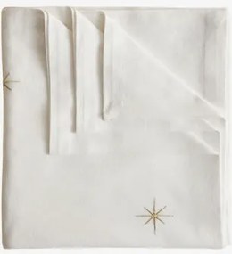 Tafelkleed Van 150x150 Cm In Korvail-katoen Tapioca Beige - Sklum
