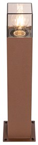 Industriële staande buitenlamp roestbruin 50 cm IP44 - Denmark
