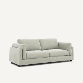 Hoekbank in stonewashed fluweel, CÉSAR