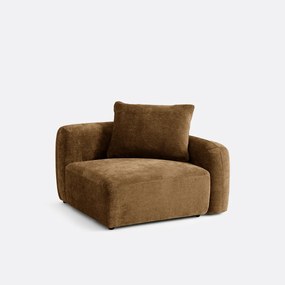 Rechthoekig element voor modulaire sofa, in jacquard chenille, AMAD