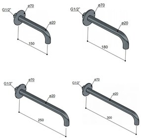 Hotbath Cobber Uitloop 25cm Verouderd Ijzer CB095