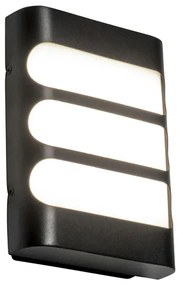 Moderne wandlamp zwart incl. LED IP44 - Gaev